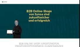 
							         B2B Online-Shop: E-Commerce für Geschäftskunden - Synoa GmbH								  
							    