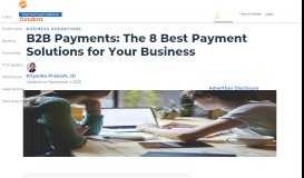 
							         B2B Payments: The 8 Best Payment Solutions for Your Business								  
							    