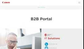 
							         B2B Portal - Canon IT								  
							    