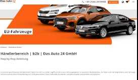 
							         B2B-Portal | Händlerbereich - Übersicht | Das Auto 24 GmbH								  
							    