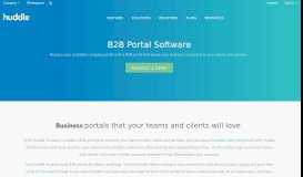 
							         B2B Portal Software | Huddle								  
							    