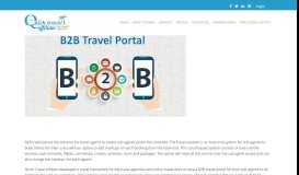 
							         B2B Travel Portal - Quick Travel Affiliate								  
							    