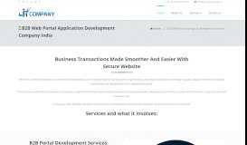 
							         B2B Website Development | B2B Web Portal Development Services								  
							    