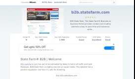 
							         B2b.statefarm.com website. State Farm® B2B | Welcome.								  
							    