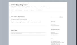 
							         B2C Online Marktplätze | Online Targeting Portal								  
							    