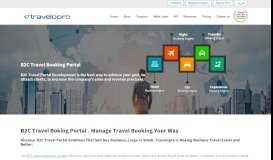 
							         B2C Travel Booking Portal - TraveloPro								  
							    