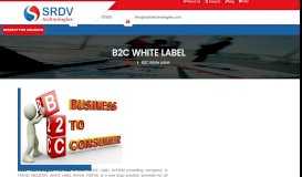 
							         B2C White Label Booking System | SRDV Technologies								  
							    