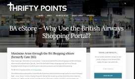 
							         BA eStore – Why Use the British Airways Shopping Portal?								  
							    