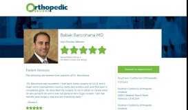 
							         Babak Barcohana MD - Orthopedic Reviews By Orthopedic Patients								  
							    