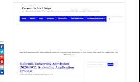 
							         Babcock University Admission Form 2019 and How to Apply ...								  
							    