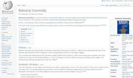 
							         Babcock University - Wikipedia								  
							    