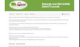 
							         Babergh District Council Planning Applications - Mid Suffolk District ...								  
							    