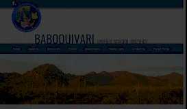 
							         Baboquivari - District Site: Home								  
							    