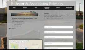 
							         Babson & Associates Primary Care, P.C. in Cheyenne, WY : Contact								  
							    