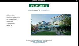 
							         Babson College - Campus Travel Management								  
							    