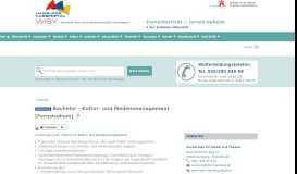 
							         Bachelor - Kultur- und Medienmanagement [Fernstudium] in ...								  
							    