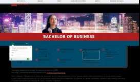 
							         Bachelor of Business (1288) - Griffith University								  
							    