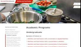 
							         Bachelor's Degree In Nutrition And Food Science: Dietetics (BS DPD ...								  
							    