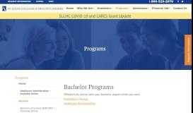 
							         Bachelor's - St. Louis College of Health Careers								  
							    