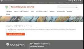 
							         Back Office Login - Youngevity Resource Center								  
							    