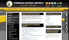 
							         Back to School - Commack Schools								  
							    