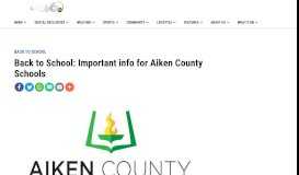 
							         Back to School: Important info for Columbia County Schools								  
							    