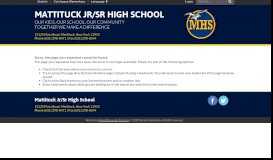 
							         Back to School Letter and Information - Mattituck Jr/Sr High School								  
							    