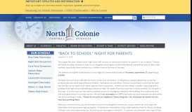 
							         “Back to School” Night for Parents | North Colonie Central School ...								  
							    