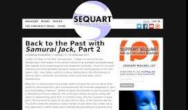
							         Back to the Past with Samurai Jack, Part 2 | Sequart Organization								  
							    