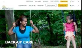 
							         Back-Up Care Service | Bright Horizons®								  
							    