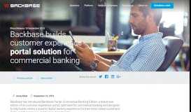 
							         Backbase builds customer experience portal solution for commercial ...								  
							    