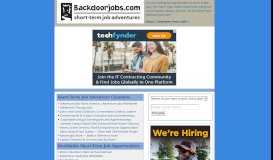 
							         Backdoorjobs.com: Short-Term Job Adventures, Summer Jobs ...								  
							    
