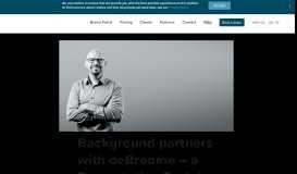 
							         Background partners with deBroome – a Presentation Portal ...								  
							    