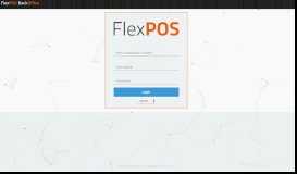 
							         BackOffice - Login - FlexPOS								  
							    