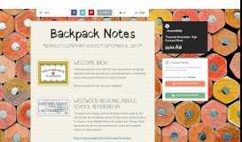 
							         Backpack Notes | Smore Newsletters								  
							    