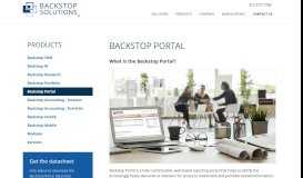
							         Backstop Portal - Backstop Solutions Group								  
							    