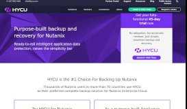 
							         Backup & Recovery for Nutanix | HYCU								  
							    