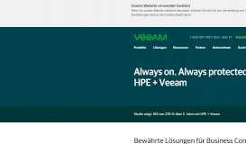 
							         Backup-Software für HPE-Speichersysteme – die Veeam Availability ...								  
							    