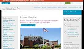 
							         Backus Hospital | Hartford HealthCare								  
							    