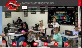 
							         Bacon County Middle School / Homepage								  
							    