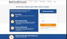 
							         Bad Credit Loans – Where Credit Doesn't Have To Be A ...								  
							    