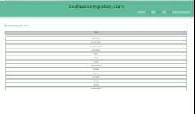 
							         Badasscomputer.com has three name servers and two mail ...								  
							    
