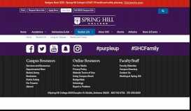 
							         BadgerWeb Parent Portal | Spring Hill College								  
							    