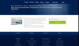 
							         BAE Systems Workstation Deployment 30x Faster with Acronis Backup ...								  
							    