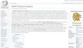 
							         BAFA National Leagues - Wikipedia								  
							    