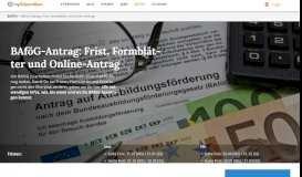
							         BAföG-Antrag: Frist, Formblätter und Online-Antrag | myStipendium								  
							    