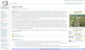 
							         Bagot Road - Wikipedia								  
							    