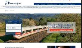 
							         Bahnreisen - Online buchen und mit dem Zug verreisen - Ameropa ...								  
							    
