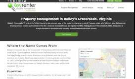
							         Bailey's Crossroads Property Management | Keyrenter Alexandria ...								  
							    