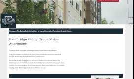 
							         Bainbridge Shady Grove Metro Apartments • RockvilleMDApartments								  
							    